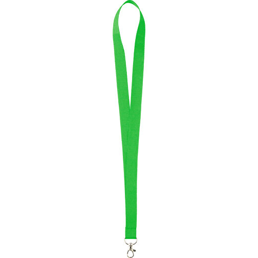 20 Mm Sicherheits Lanyard , grün, Polyester, 90,00cm x 2,00cm (Länge x Breite), Bild 1