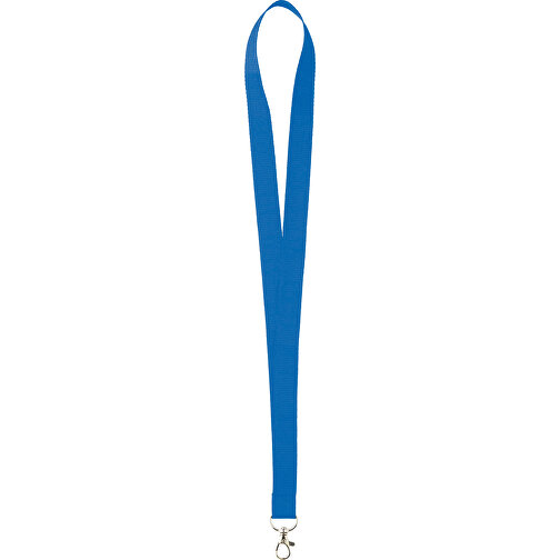 20 Mm Sicherheits Lanyard , blau, Polyester, 90,00cm x 2,00cm (Länge x Breite), Bild 1