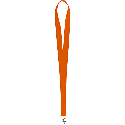 15 Mm Sicherheits Lanyard , orange, Polyester, 90,00cm x 1,50cm (Länge x Breite), Bild 1