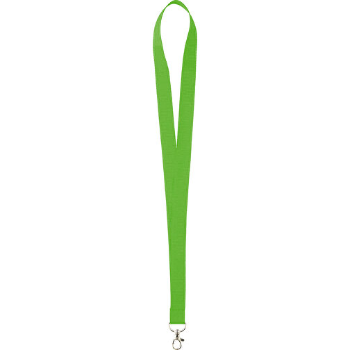 15 Mm Lanyard , apfelgrün, Polyester, 90,00cm x 1,50cm (Länge x Breite), Bild 1