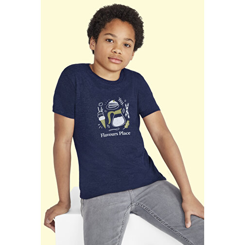 T-Shirt - Regent Fit Kids , Sol´s, atoll blau, Baumwolle, XXL, 118,00cm x 128,00cm (Länge x Breite), Bild 4