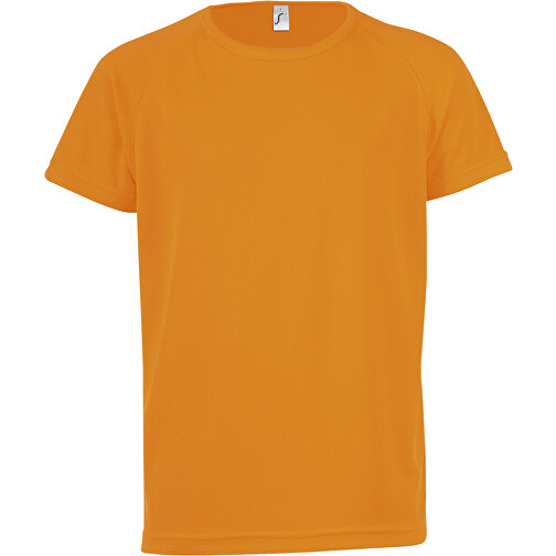 T-Shirt - Sporty Kids , Sol´s, neon orange, Polyester, XL, 106,00cm x 116,00cm (Länge x Breite), Bild 1