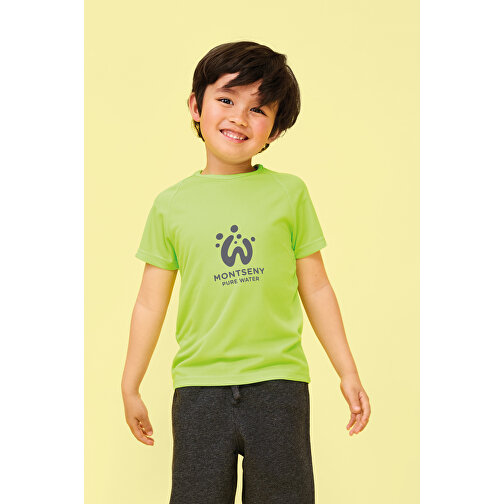 T-Shirt - Sporty Kids , Sol´s, neon orange, Polyester, 4XL, 142,00cm x 152,00cm (Länge x Breite), Bild 4