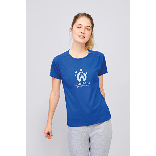 T-Shirt - Sporty Women , Sol´s, weiß, Polyester, XS, 60,00cm x 41,00cm (Länge x Breite), Bild 4