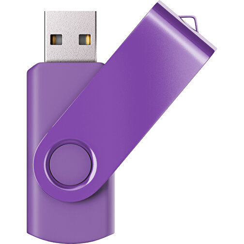 USB-Stick SWING Color 2.0 2 GB , Promo Effects MB , lavendel MB , 2 GB , Kunststoff/ Aluminium MB , 5,70cm x 1,00cm x 1,90cm (Länge x Höhe x Breite), Bild 1