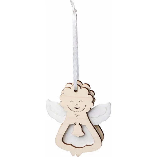 Pendentif en feutrine et en bois - Anges en sac promotionnel, Image 2