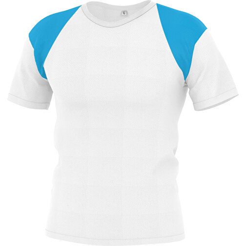Regular T-Shirt Individuell - Vollflächiger Druck , himmelblau, Polyester, S, 68,00cm x 96,00cm (Länge x Breite), Bild 1