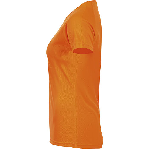 T-Shirt - Sporty Women , Sol´s, neon orange, Polyester, XL, 68,00cm x 53,00cm (Länge x Breite), Bild 3
