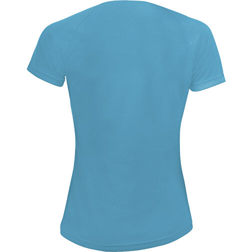 T-Shirt - Sporty Women , Sol´s, aqua, Polyester, XL, 68,00cm x 53,00cm (Länge x Breite), Bild 2