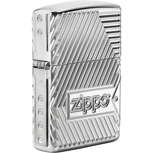 Zippo 167 Zippo Bolts Design , Zippo, silber, Edelstahl, 55,00cm x 10,00cm x 35,00cm (Länge x Höhe x Breite), Bild 1