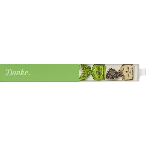 Dankebox Mini 'Tartufi Aus Dem Piemont' - Grün , grün, Papier, Pappe, Satin, 14,20cm x 3,40cm x 3,40cm (Länge x Höhe x Breite), Bild 1