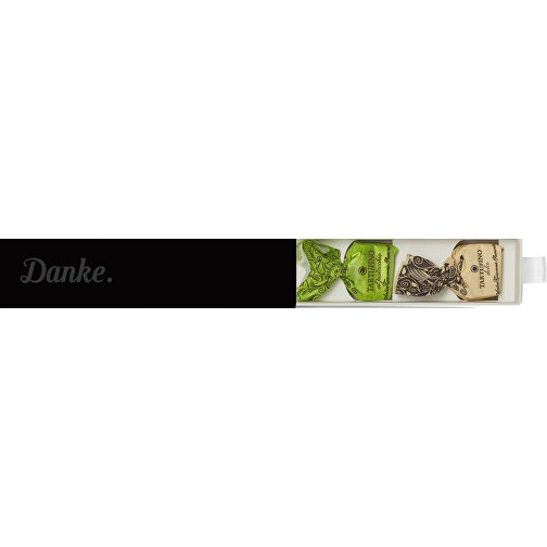 Dankebox Mini 'Tartufi Aus Dem Piemont' - Schwarz , schwarz, Papier, Pappe, Satin, 14,20cm x 3,40cm x 3,40cm (Länge x Höhe x Breite), Bild 1