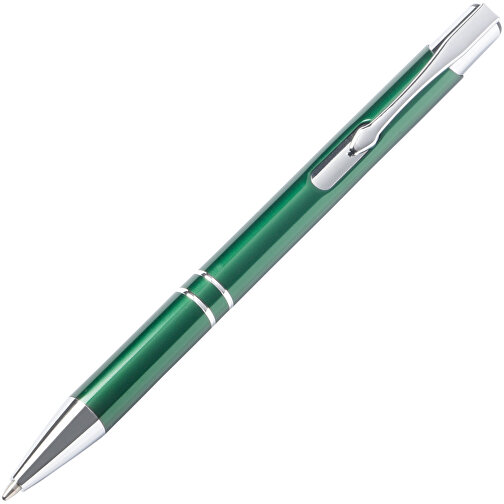 Aluminium-Kugelschreiber TUCSON , grün, Aluminium / Kunststoff, 13,70cm (Länge), Bild 2