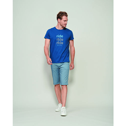 T-Shirt - Crusader Men , Sol´s, royal blue, Organische Baumwolle, XXL, 77,50cm x 60,00cm (Länge x Breite), Bild 4