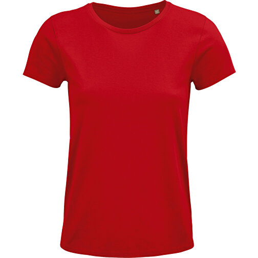 T-Shirt - Crusader Women , Sol´s, rot, Organische Baumwolle, L, 65,00cm x 47,00cm (Länge x Breite), Bild 1