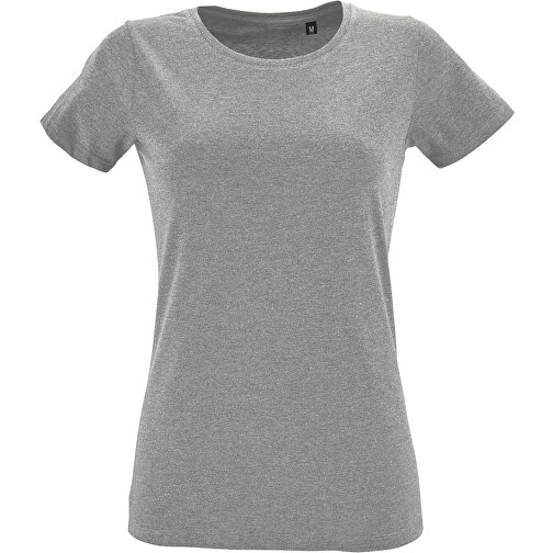 T-Shirt - Regent Fit Women , Sol´s, graue melange, Gekämmte Baumwolle, XXL, 69,00cm x 53,00cm (Länge x Breite), Bild 1