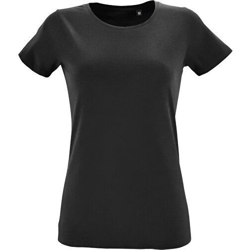 T-Shirt - Regent Fit Women , Sol´s, tiefschwarz, Gekämmte Baumwolle, L, 65,00cm x 47,00cm (Länge x Breite), Bild 1