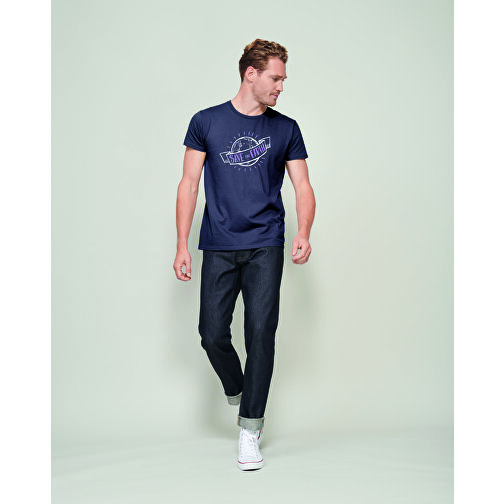 T-Shirt - Pioneer Men , Sol´s, royal blue, Organische Baumwolle, M, 72,00cm x 51,00cm (Länge x Breite), Bild 4