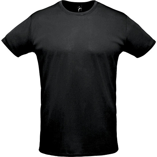 T-Shirt - Sprint , Sol´s, schwarz, Polyester, XS, 70,00cm x 45,00cm (Länge x Breite), Bild 1