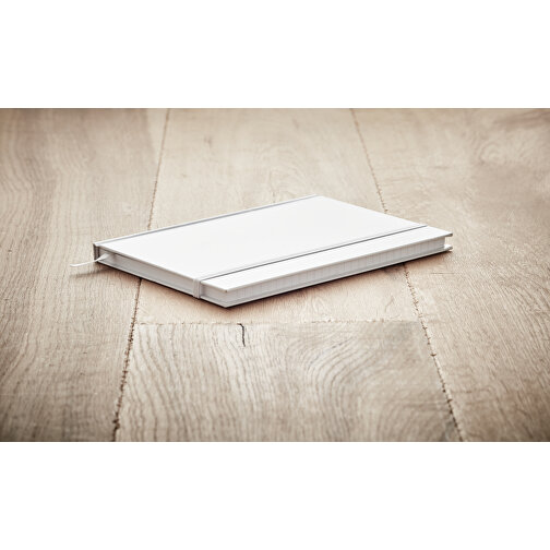 DIN A5 Full Color Notizbuch Recycelt , weiß, Recyceltes Papier, 15,40cm x 21,60cm (Länge x Breite), Bild 6