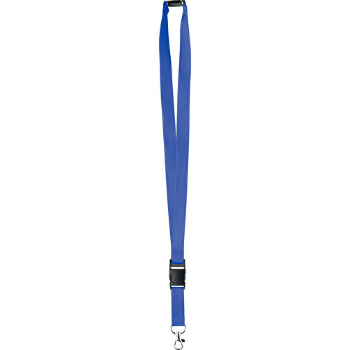20 Mm Satin Sicherheits Lanyard , blau, Satin, 92,00cm x 2,00cm (Länge x Breite), Bild 1