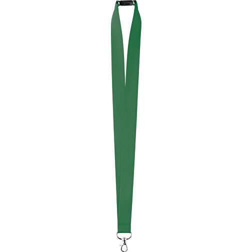 25 Mm Satin Sicherheits Lanyard , grün, Satin, 90,00cm x 2,50cm (Länge x Breite), Bild 1