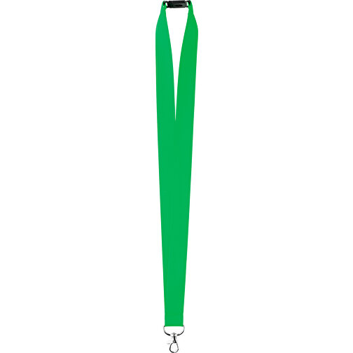 25 Mm Satin Sicherheits Lanyard , grasgrün, Satin, 90,00cm x 2,50cm (Länge x Breite), Bild 1