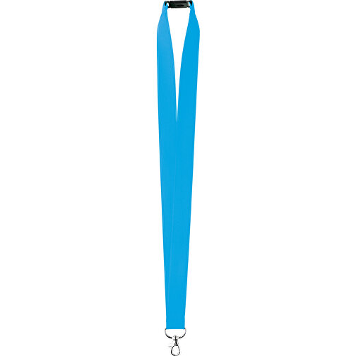 25 Mm Satin Sicherheits Lanyard , karibikblau, Satin, 90,00cm x 2,50cm (Länge x Breite), Bild 1