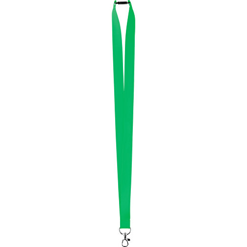 20 Mm Satin Sicherheits Lanyard , grasgrün, Satin, 90,00cm x 2,00cm (Länge x Breite), Bild 1