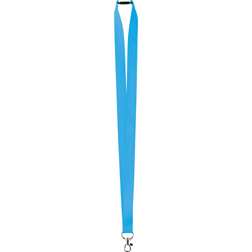 20 Mm Satin Sicherheits Lanyard , karibikblau, Satin, 90,00cm x 2,00cm (Länge x Breite), Bild 1