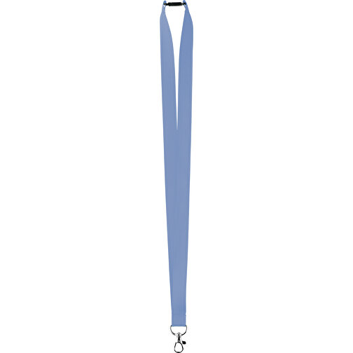 20 Mm Satin Sicherheits Lanyard , taubenblau, Satin, 90,00cm x 2,00cm (Länge x Breite), Bild 1