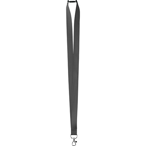 20 Mm Satin Sicherheits Lanyard , schwarz, Satin, 90,00cm x 2,00cm (Länge x Breite), Bild 1