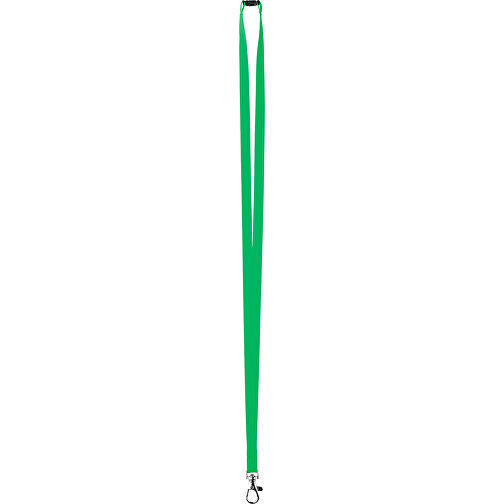 10 Mm Satin Sicherheits Lanyard , grasgrün, Satin, 90,00cm x 1,00cm (Länge x Breite), Bild 1