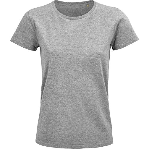 T-Shirt - Pioneer Women , Sol´s, graue melange, Organische Baumwolle, XXL, 69,00cm x 53,00cm (Länge x Breite), Bild 1