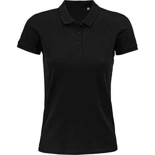 Polo Shirt - Planet Women , Sol´s, schwarz, Organische Baumwolle, XL, 69,00cm x 51,00cm (Länge x Breite), Bild 1
