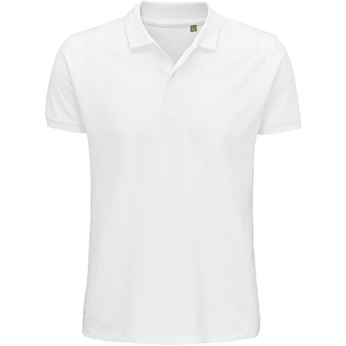 Polo Shirt - Planet Men , Sol´s, weiss, Organische Baumwolle, XL, 76,00cm x 58,00cm (Länge x Breite), Bild 1