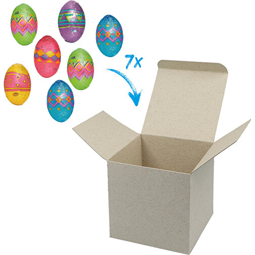 ColorBox Happy Eggs - Graskarton , grau, Pappe, 5,50cm x 5,50cm x 5,50cm (Länge x Höhe x Breite), Bild 1