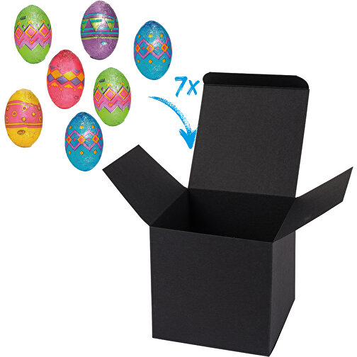 ColorBox Happy Eggs - Schwarz , schwarz, Pappe, 5,50cm x 5,50cm x 5,50cm (Länge x Höhe x Breite), Bild 1