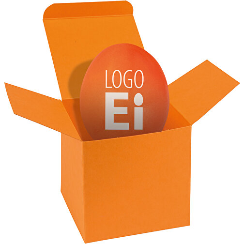 ColorBox LogoEi - Orange - Orange , orange, Pappe, 5,50cm x 5,50cm x 5,50cm (Länge x Höhe x Breite), Bild 1