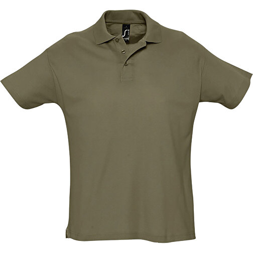 Polo Shirt - Summer Ii , Sol´s, olive-armee-grün, Baumwolle, M, 72,00cm x 53,00cm (Länge x Breite), Bild 1