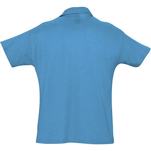 Polo Shirt - Summer Ii , Sol´s, aqua, Baumwolle, S, 70,00cm x 50,00cm (Länge x Breite), Bild 2