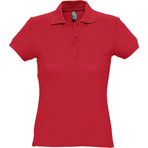 Polo Shirt - Passion , Sol´s, rot, Baumwolle, L, 65,00cm x 49,00cm (Länge x Breite), Bild 1