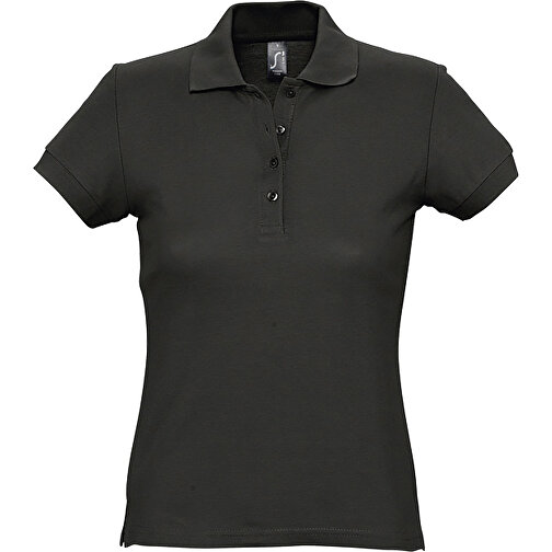 Polo Shirt - Passion , Sol´s, schwarz, Baumwolle, L, 65,00cm x 49,00cm (Länge x Breite), Bild 1