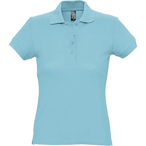 Polo Shirt - Passion , Sol´s, atoll blau, Baumwolle, XXL, 69,00cm x 55,00cm (Länge x Breite), Bild 1
