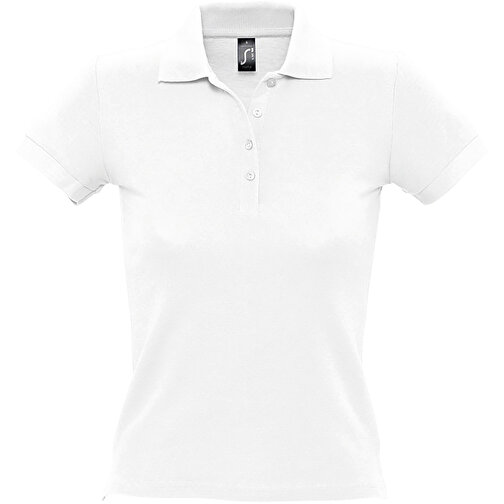 Polo Shirt - People , Sol´s, weiß, Baumwolle, XL, 67,00cm x 52,00cm (Länge x Breite), Bild 1