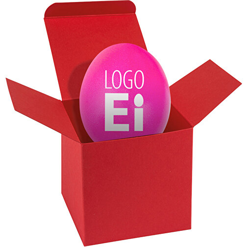 ColorBox LogoEi - Rot - Pink , pink, Pappe, 5,50cm x 5,50cm x 5,50cm (Länge x Höhe x Breite), Bild 1