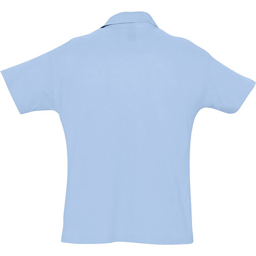 Polo Shirt - Summer Ii , Sol´s, himmelsblau-pique, Baumwolle, XL, 76,00cm x 59,00cm (Länge x Breite), Bild 2