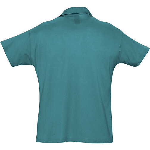 Polo Shirt - Summer Ii , Sol´s, entenblau, Baumwolle, XL, 76,00cm x 59,00cm (Länge x Breite), Bild 2