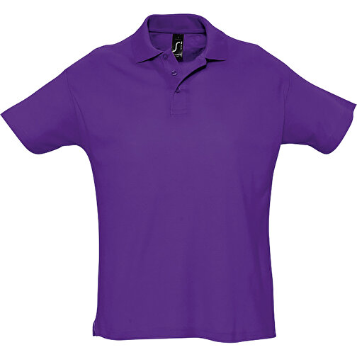Polo Shirt - Summer Ii , Sol´s, dunkellila, Baumwolle, L, 74,00cm x 56,00cm (Länge x Breite), Bild 1