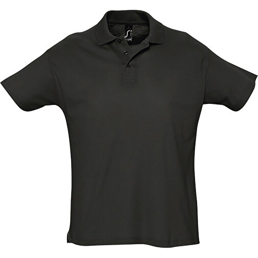 Polo Shirt - Summer Ii , Sol´s, schwarz, Baumwolle, XXL, 79,00cm x 62,00cm (Länge x Breite), Bild 1